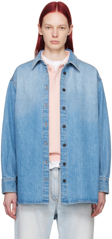 Photo: The Row Blue Frannie Denim Shirt