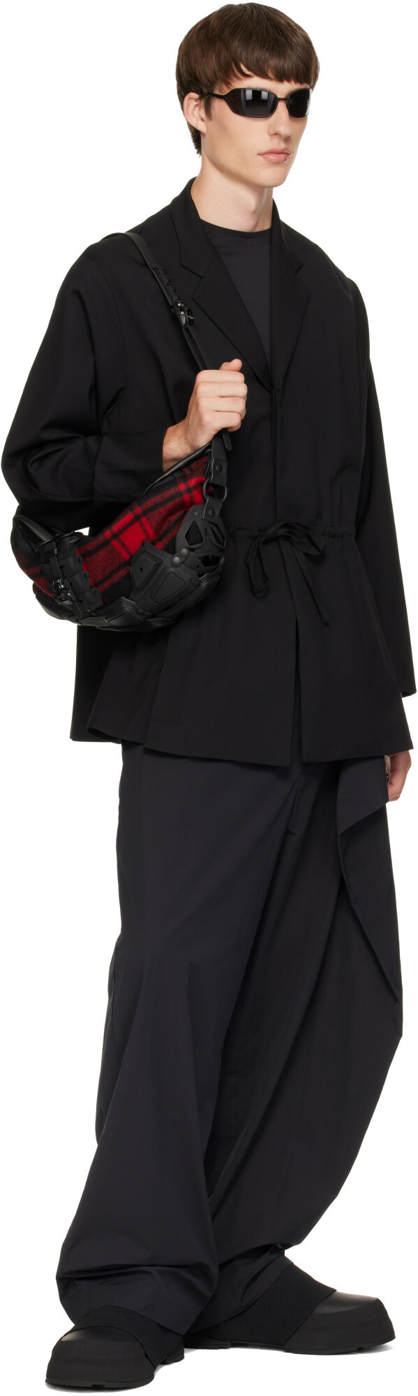 Innerraum Black & Red Object M07 Crossbody Bag