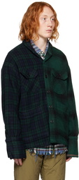 Greg Lauren Green Plaid Shirt