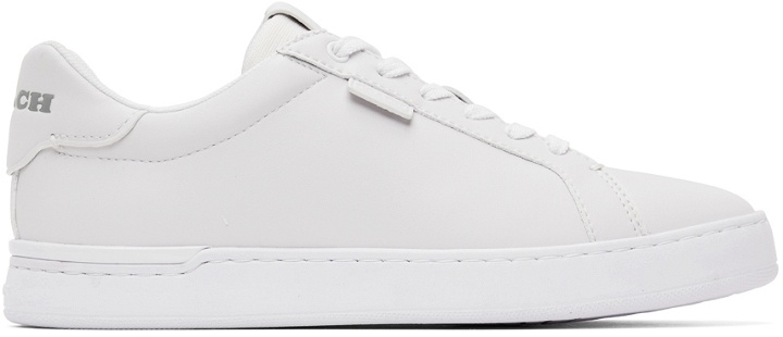 Photo: Coach 1941 White Lowline Low-Top Sneakers