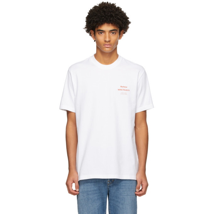 Photo: Barbour White Norse Projects Edition Logo T-Shirt
