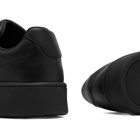 Jil Sander Men's Leather Sports Sneaker in Black