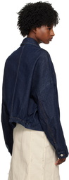 Dries Van Noten Indigo Button Denim Jacket