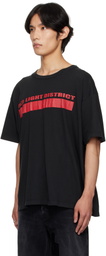 ALEXANDER DIGENOVA Black 'Red Light District' T-shirt