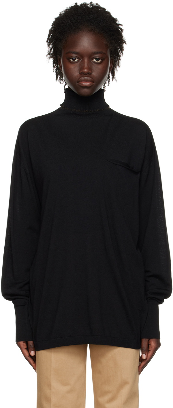 Quira SSENSE Exclusive Black Lettuce Pullover
