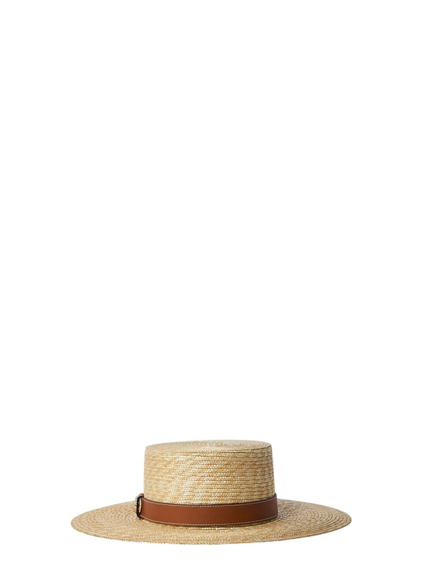 Photo: Gucci Straw Hat With Logo Plaque