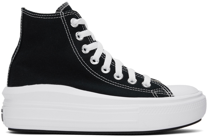 Photo: Converse Black Chuck Taylor All Star Move High Top Sneakers