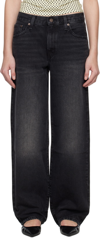 Photo: Levi's Black Baggy Dad Jeans