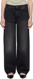 Levi's Black Baggy Dad Jeans