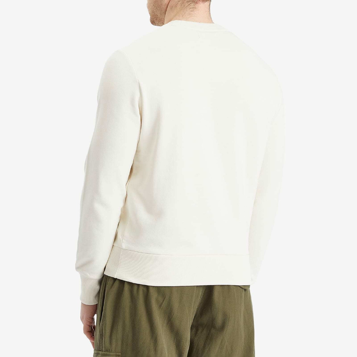 Fred Perry Men's Embroidered Champion Sweatshirt in Ecru