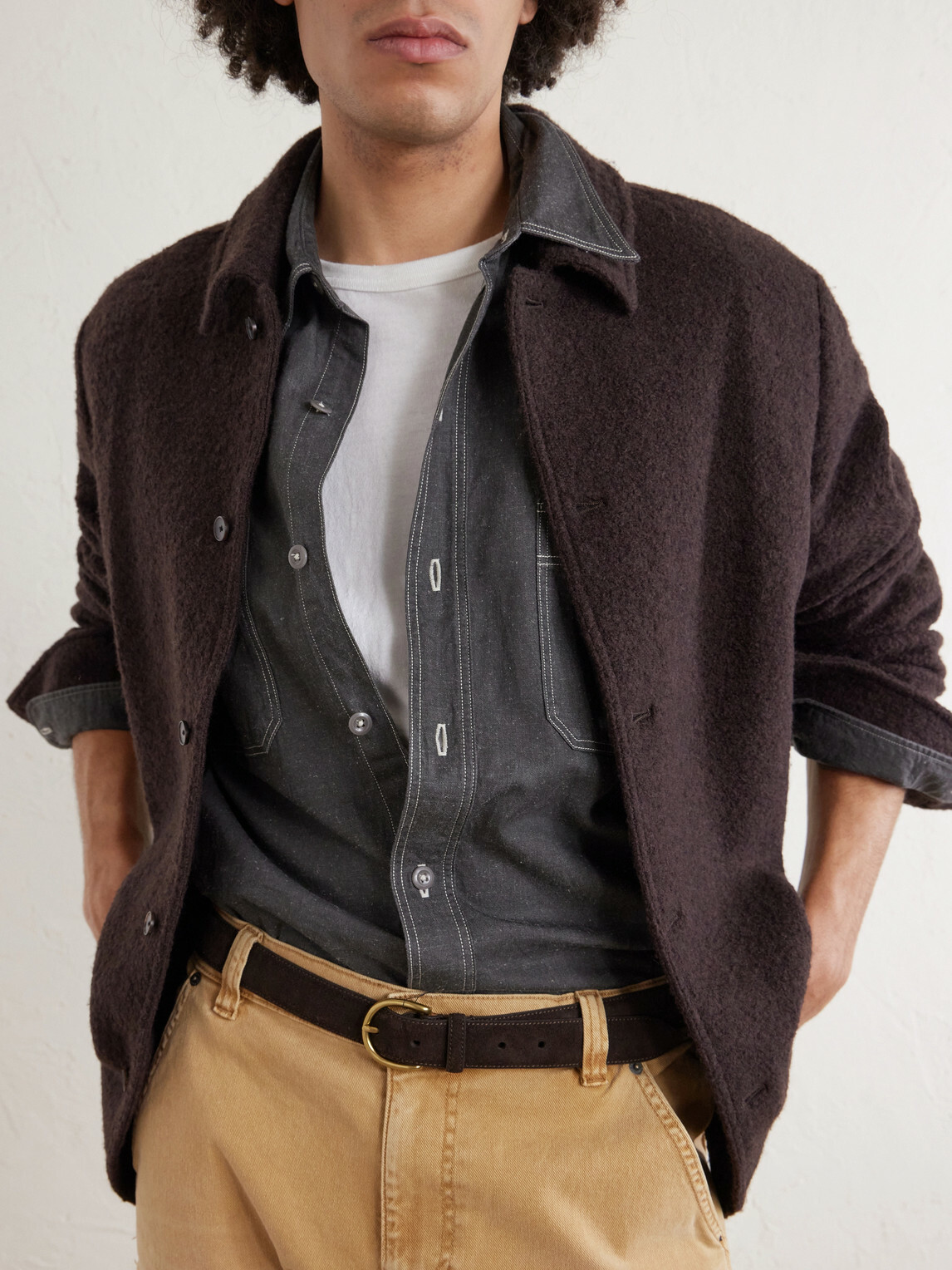 Kaptain Sunshine - Work Suvin Cotton and Hemp-Blend Shirt - Black