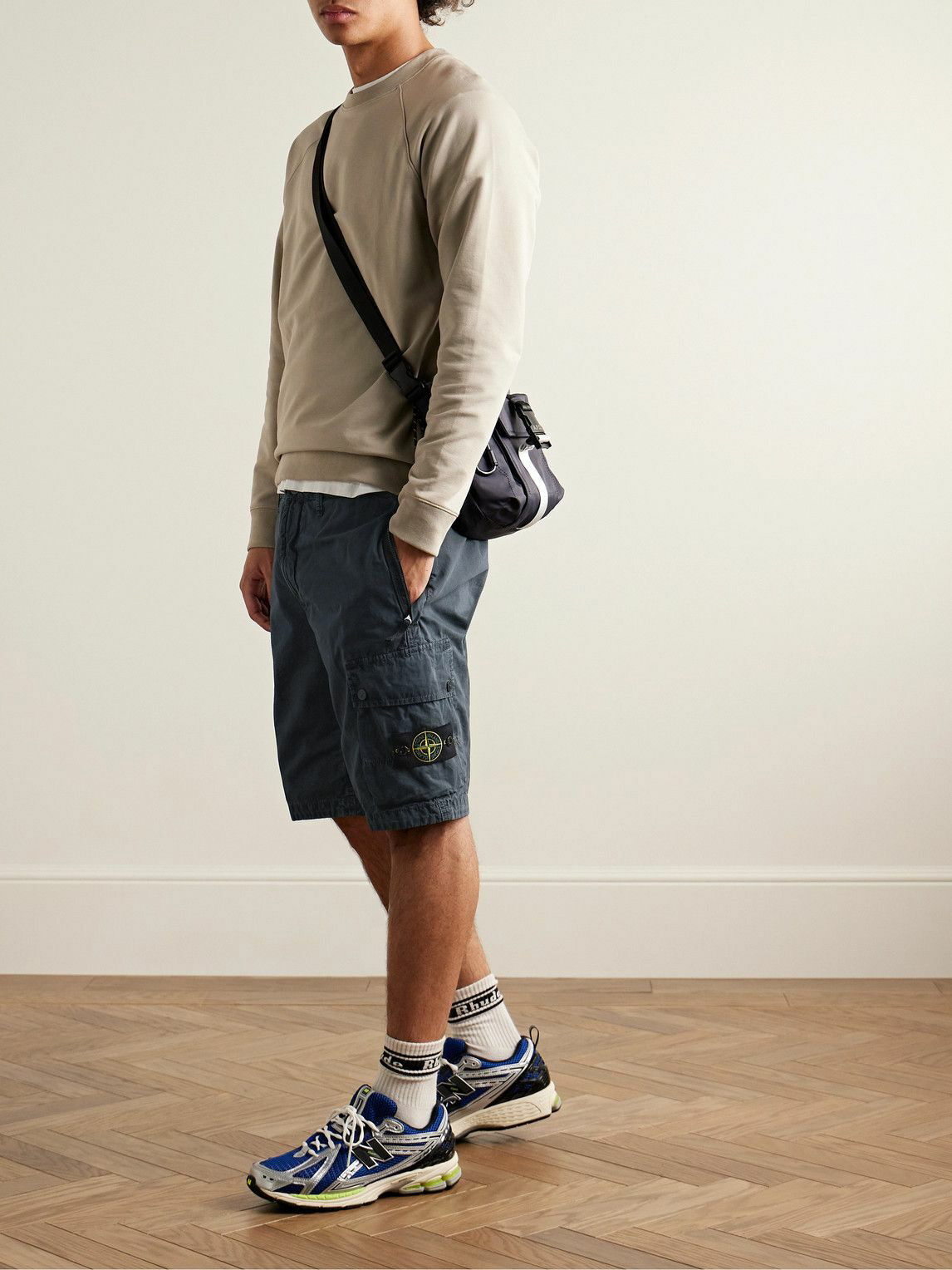 Stone Island Compass-badge cargo shorts - Neutrals