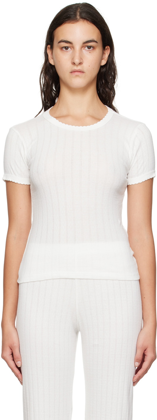 LESET White Slim T-Shirt