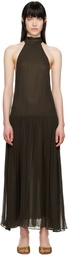 BEC + BRIDGE Brown Inka High Neck Maxi Dress