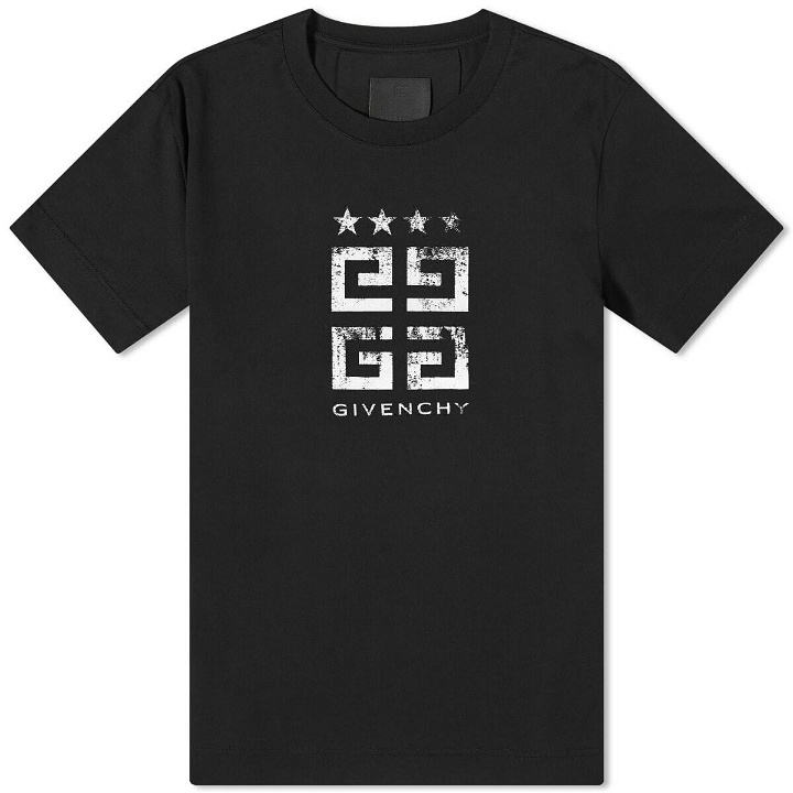 Photo: Givenchy Men's 4G Stamp Logo T-Shirt in Black