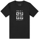 Givenchy Men's 4G Stamp Logo T-Shirt in Black