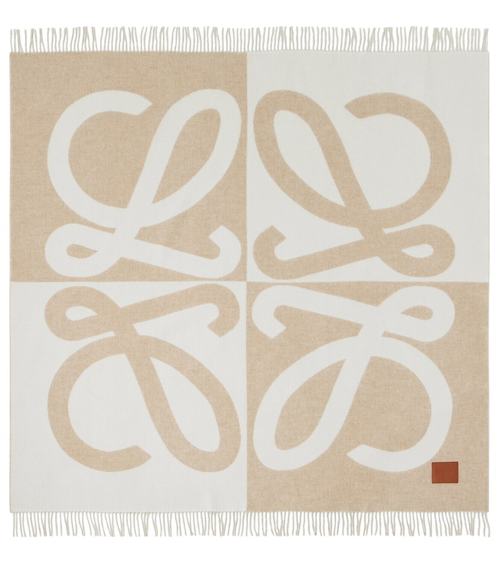 Photo: Loewe Anagram wool and cashmere jacquard blanket