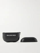 Balenciaga - Logo-Print Full-Grain Leather AirPods Pro Case