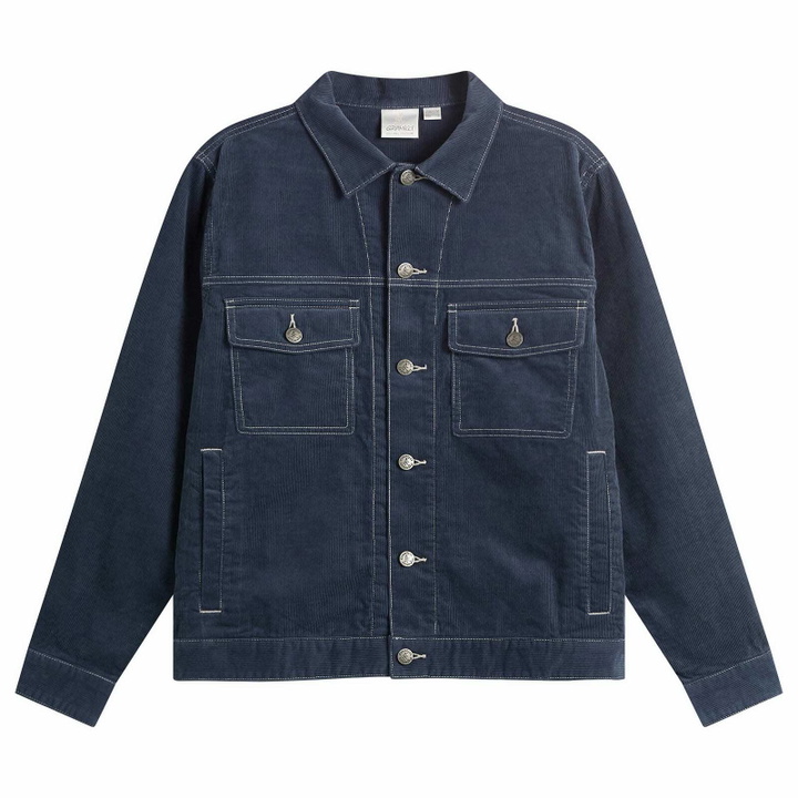 Photo: Gramicci Women's Corduroy Trucker Jacket in Navy
