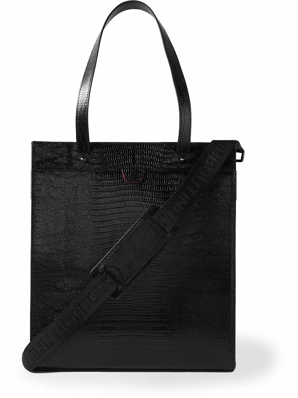 Photo: Christian Louboutin - Studded Croc-Effect Leather Tote Bag