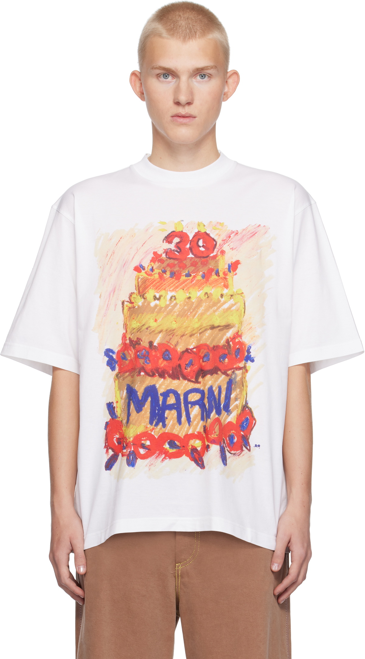 Marni White Marni 30th Anniversary T-shirt Marni