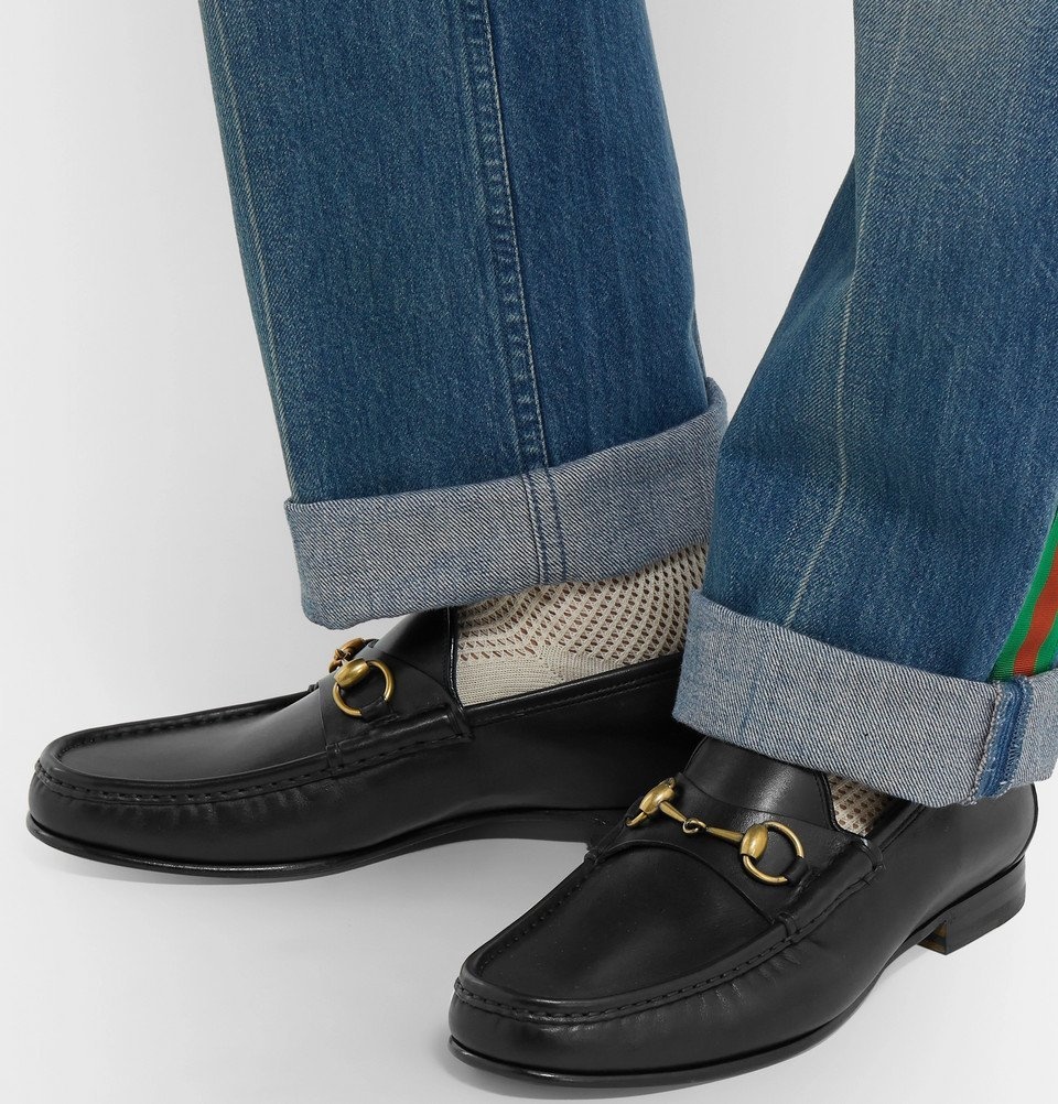 Gucci - Roos Horsebit Leather Loafers - Men - Black Gucci