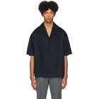 Deveaux New York Navy Tencel Resort Shirt