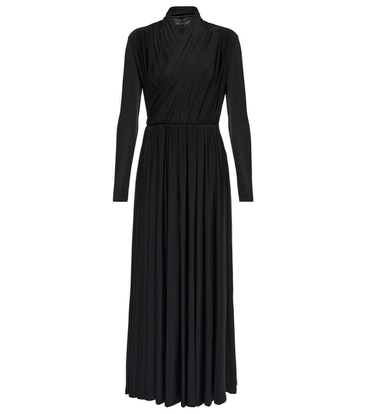 Balenciaga - Draped jersey maxi dress Balenciaga