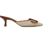 Manolo Blahnik Beige Maysalebi Heels