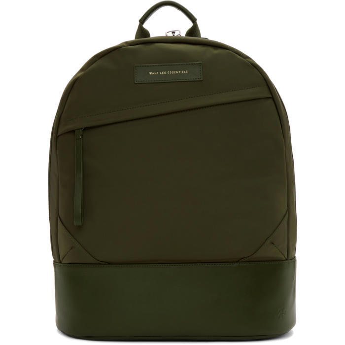 Want Les Essentiels Green Nylon Kastrup Backpack