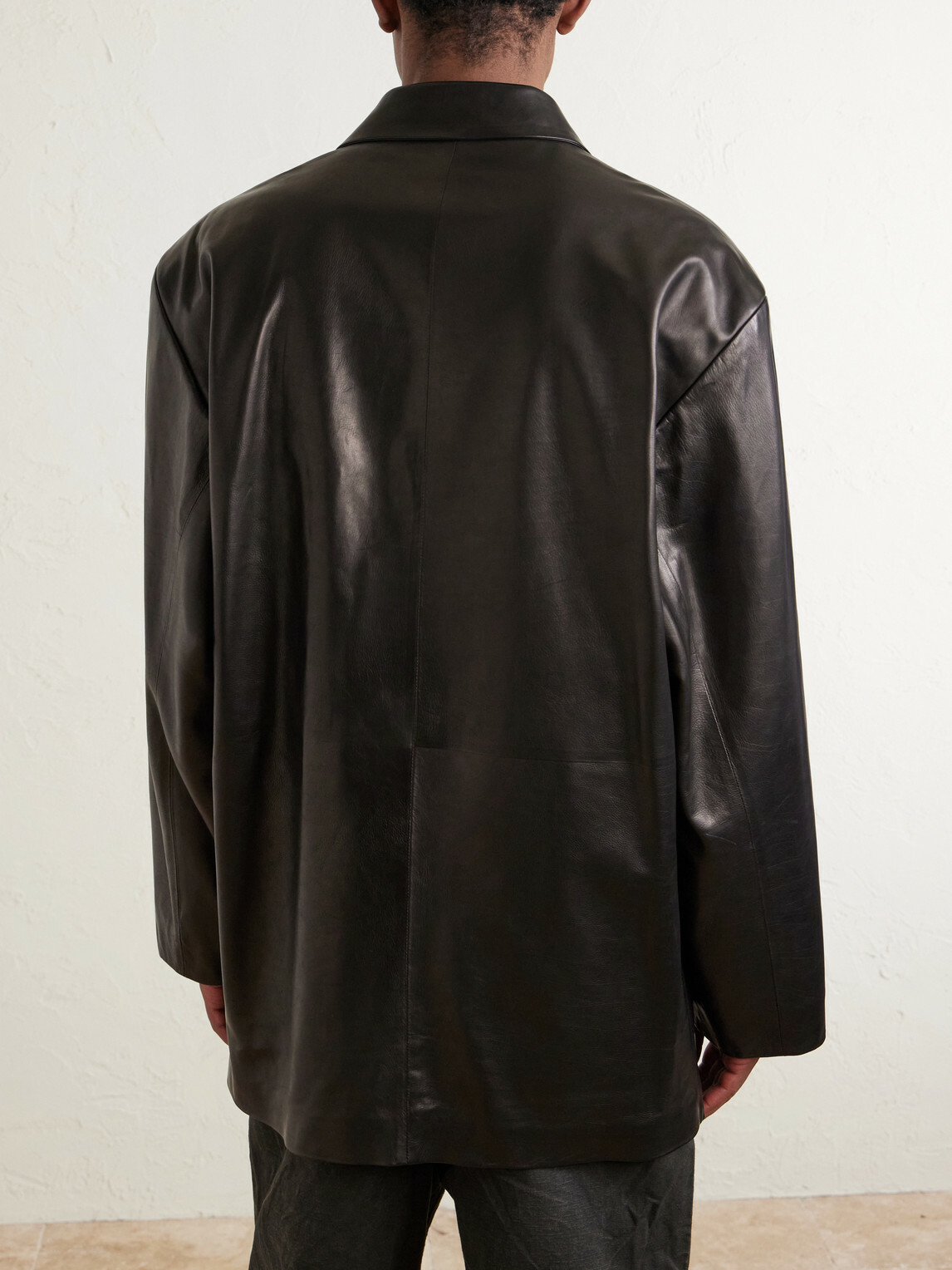 Fear of God - Double-Breasted Leather Jacket - Black