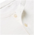 J.Crew - Garment-Dyed Slub Cotton-Jersey Henley T-Shirt - Men - White