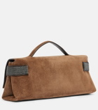 Brunello Cucinelli Essence Small suede top-handle bag