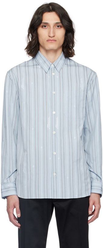 Photo: Versace Blue Nautical Stripe Shirt