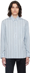 Versace Blue Nautical Stripe Shirt