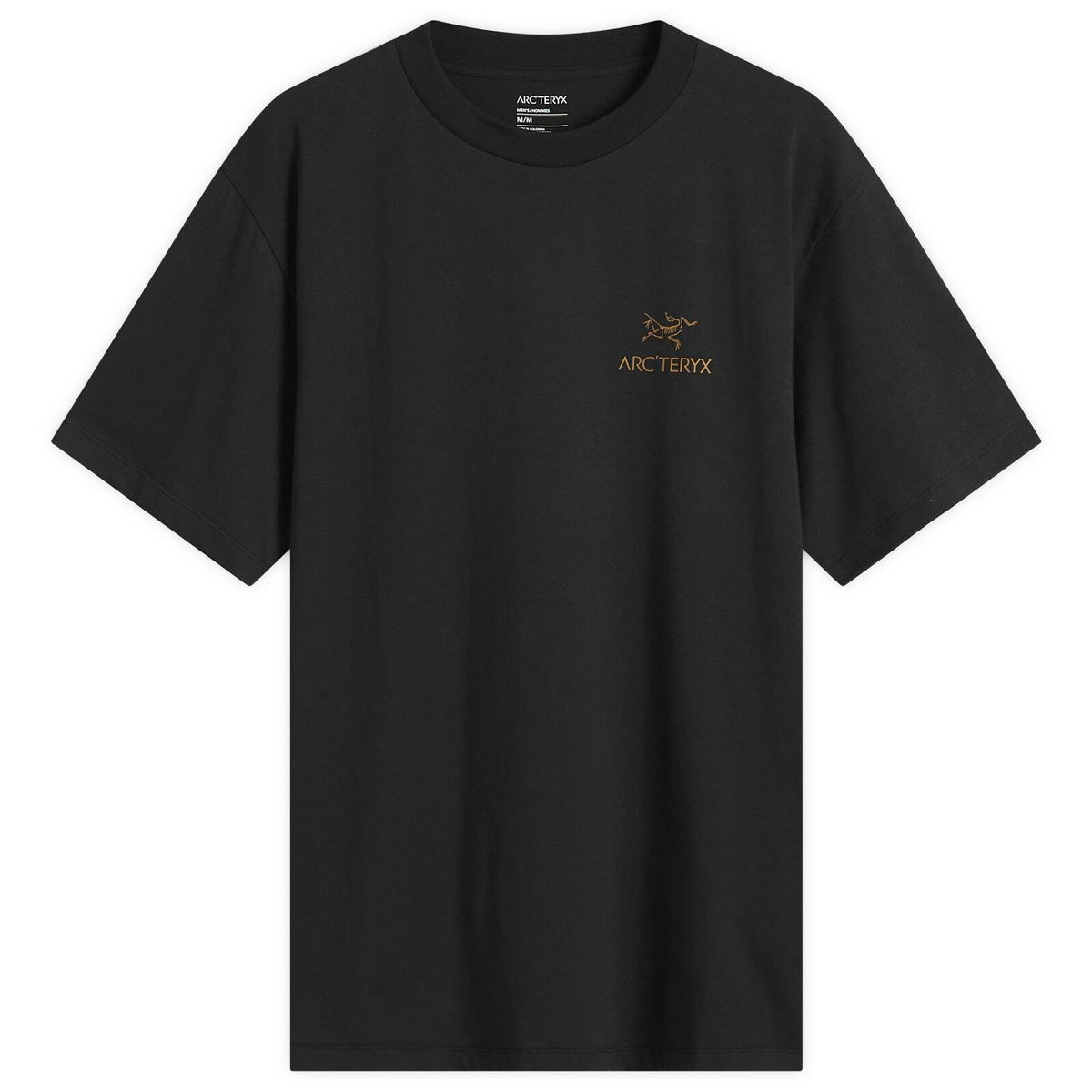 Arc'teryx Men's Kragg SL Cotton Bird Word T-Shirt in 24K Black