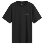 Arc'teryx Men's Kragg SL Cotton Bird Word T-Shirt in 24K Black