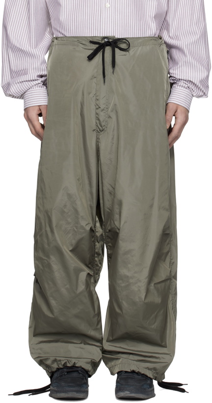 Hed Mayner Brown Layered Cargo Pants Hed Mayner