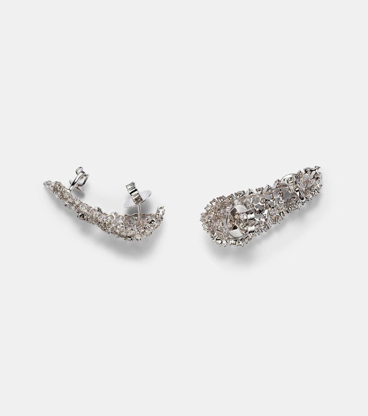 Ananya Scatter 18kt white gold earrings with diamonds