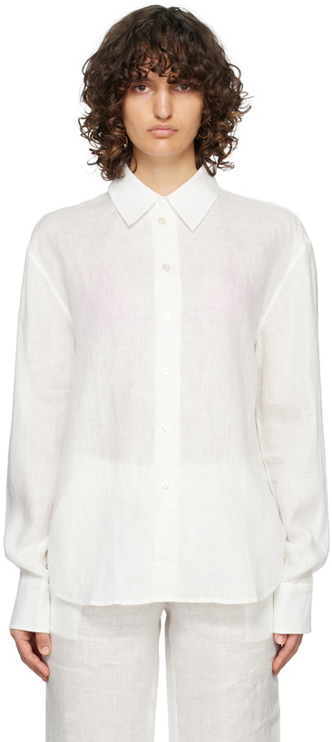 Photo: Louisa Ballou White Oversized Shirt