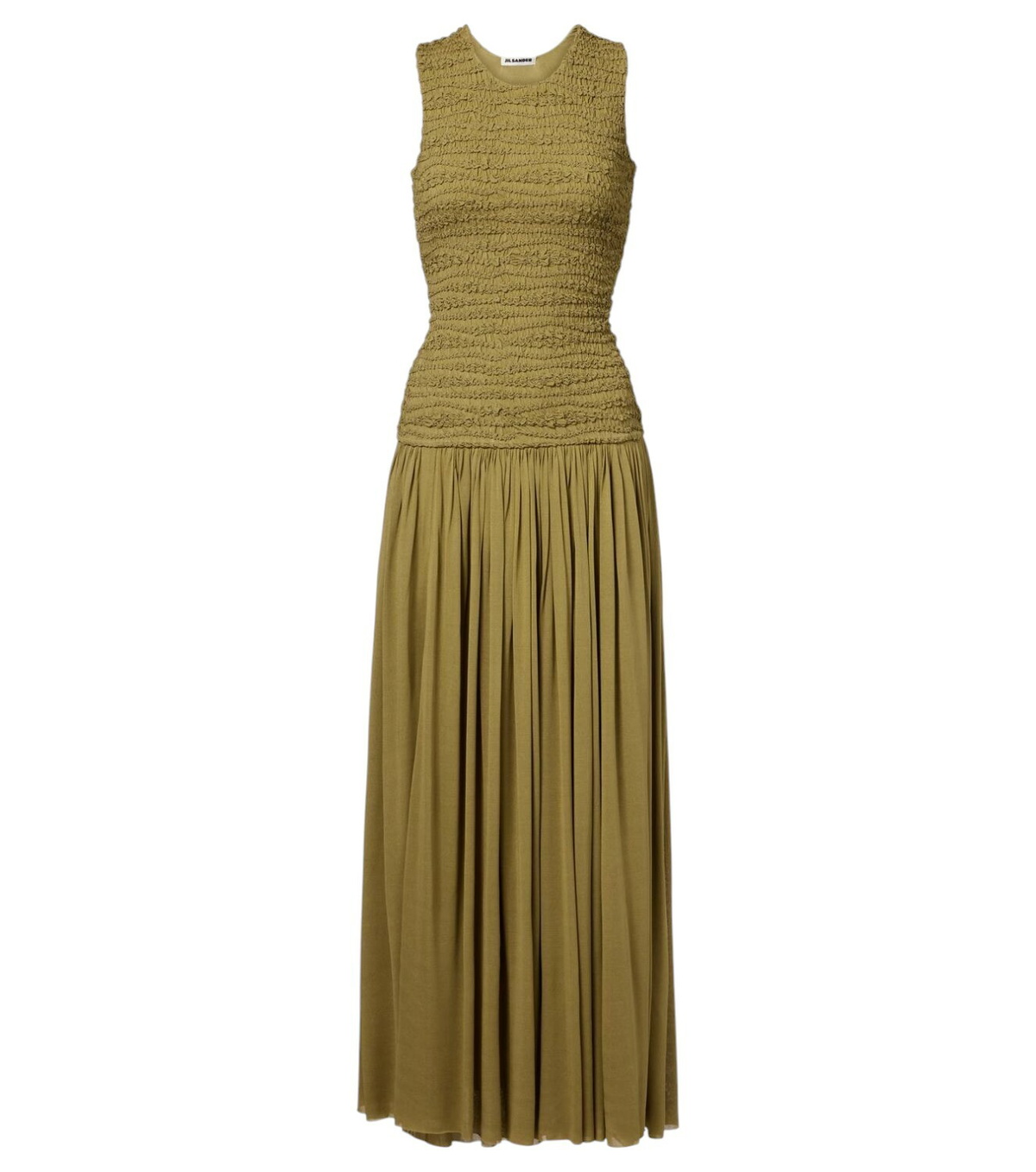 Jil Sander Cotton-blend bouclé maxi dress Jil Sander