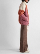 Isabel Marant - Abenoco Colour-Block Shearling-Lined Suede Coat - Pink