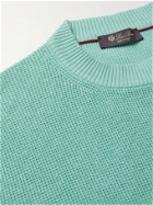 LORO PIANA - Prescott Silk and Linen-Blend Sweater - Blue - IT 54