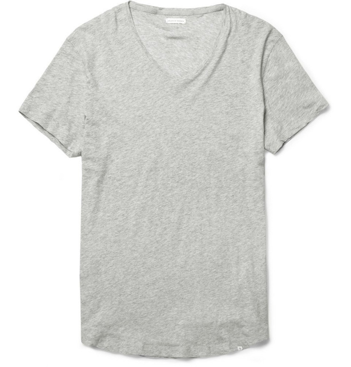 Photo: Orlebar Brown - OB-V Slim-Fit Cotton-Jersey T-Shirt - Men - Gray