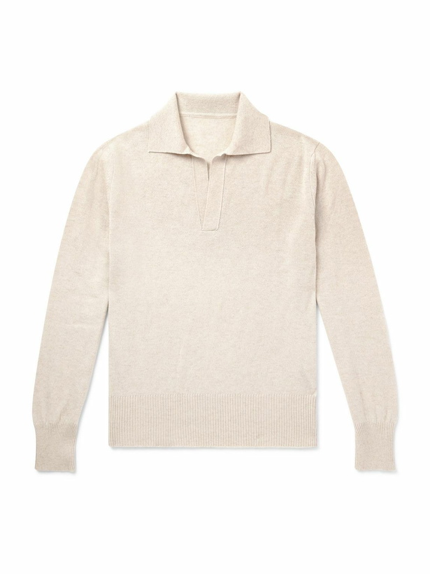 Photo: Stòffa - Cashmere Polo Shirt - Neutrals