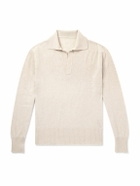 Stòffa - Cashmere Polo Shirt - Neutrals