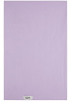Tekla Purple Percale Flat Sheet