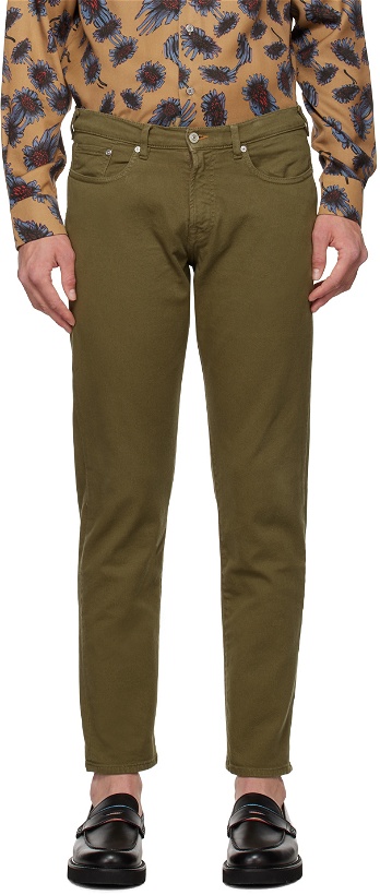 Photo: PS by Paul Smith Khaki Tapered-Fit Jeans