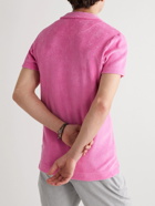 Orlebar Brown - Slim-Fit Cotton-Terry Polo Shirt - Pink