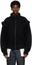 KOZABURO Black Bonver Bomber Jacket